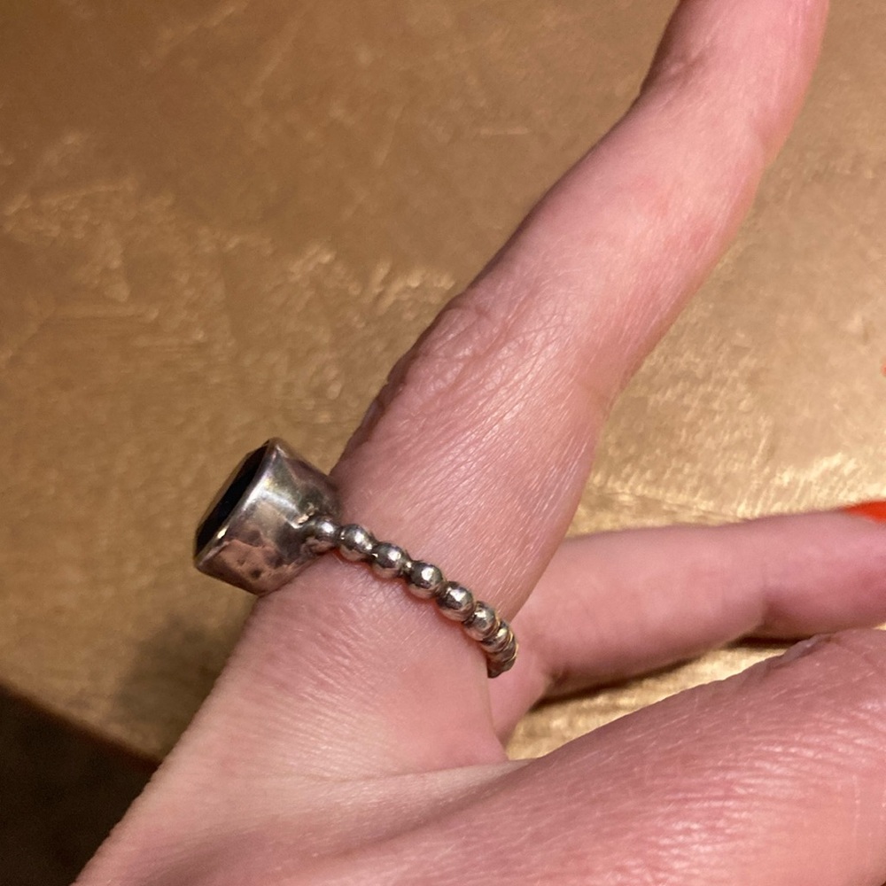 FLASH SALE, Sundance Sterling Silver and Sapphire Ring - Picture 2 of 3